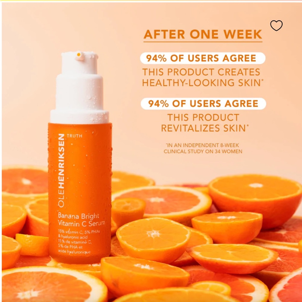 OLE HENRIKSEN Banana Bright Vitamin C Serum 1oz $71 NIB - Picture 3 of 12